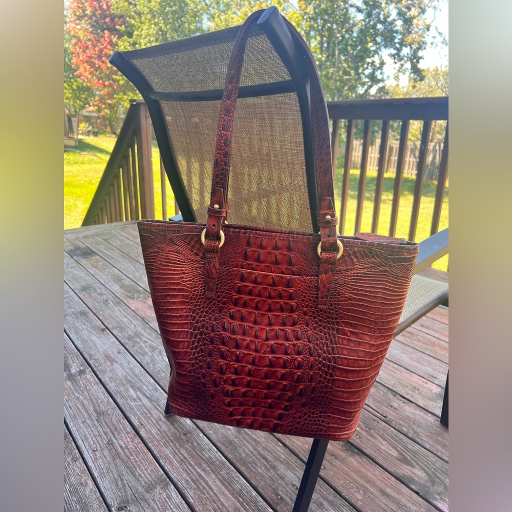 Brahmin Asher Tote Shoulder Bag PECAN